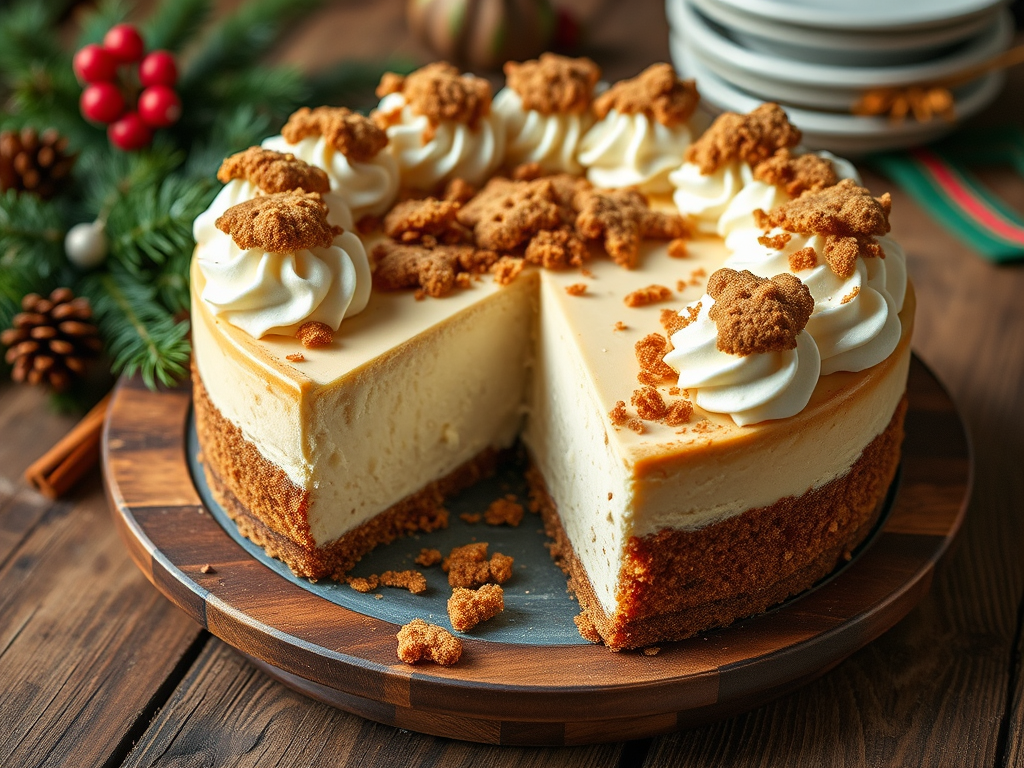 Cheesecake Navideño de Ponche y Jengibre – Las Recetas de Paola